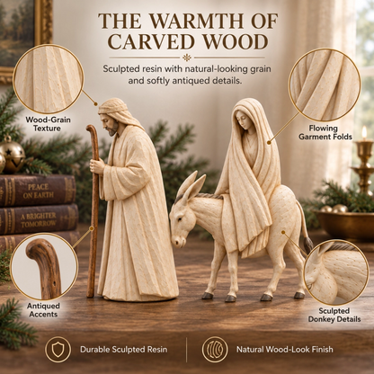 Journey to Bethlehem Nativity Figurine Set