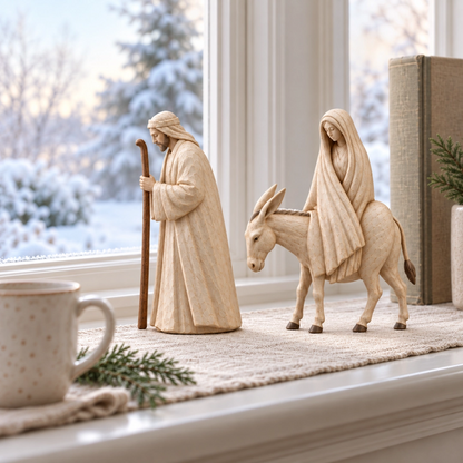 Journey to Bethlehem Nativity Figurine Set