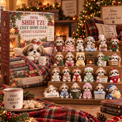 2026 Shih Tzu Cozy Home Club Advent Calendar 🏡🐾 – 24 Days of Cozy Surprises