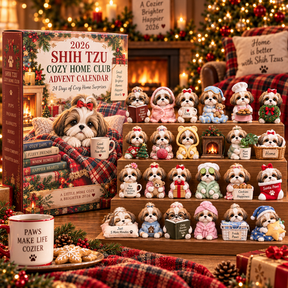 2026 Shih Tzu Cozy Home Club Advent Calendar 🏡🐾 – 24 Days of Cozy Surprises