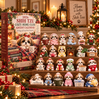 2026 Shih Tzu Cozy Home Club Advent Calendar 🏡🐾 – 24 Days of Cozy Surprises