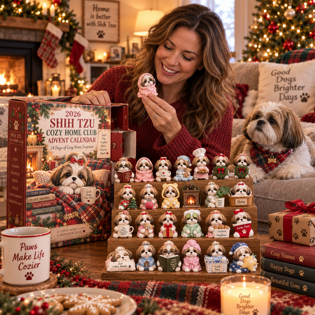 2026 Shih Tzu Cozy Home Club Advent Calendar 🏡🐾 – 24 Days of Cozy Surprises
