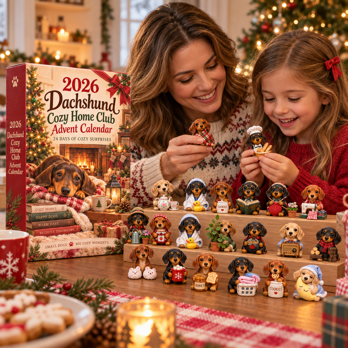 2026 Dachshund Cozy Home Club Advent Calendar 🏡🐾 – 24 Days of Cozy Surprises