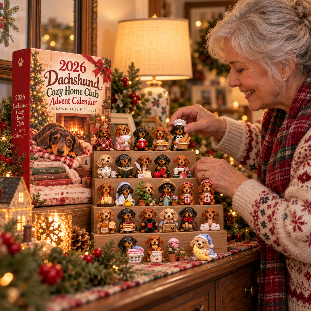 2026 Dachshund Cozy Home Club Advent Calendar 🏡🐾 – 24 Days of Cozy Surprises
