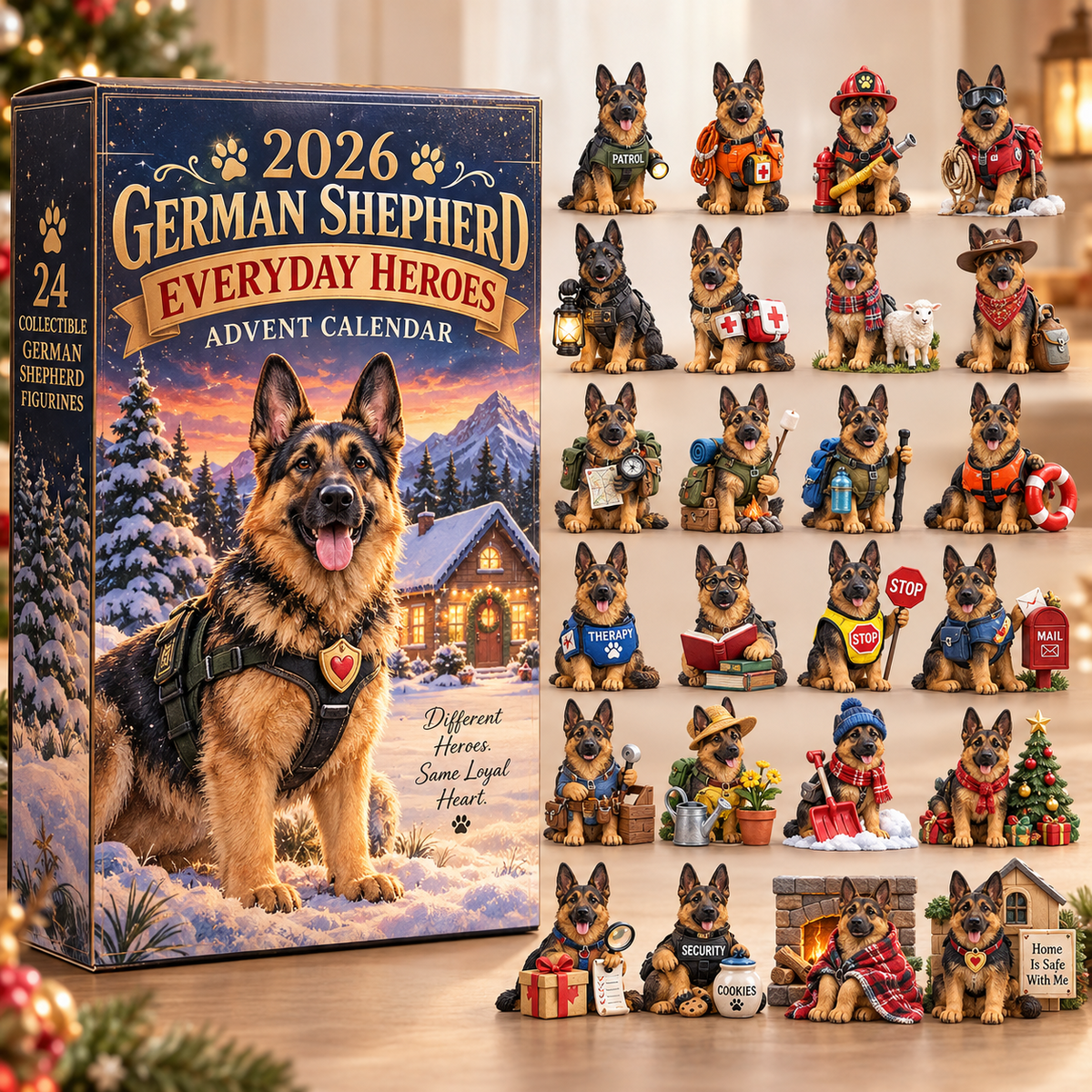 2026 German Shepherd Everyday Heroes Advent Calendar 🐾 – 24 Days of Heroic Surprises