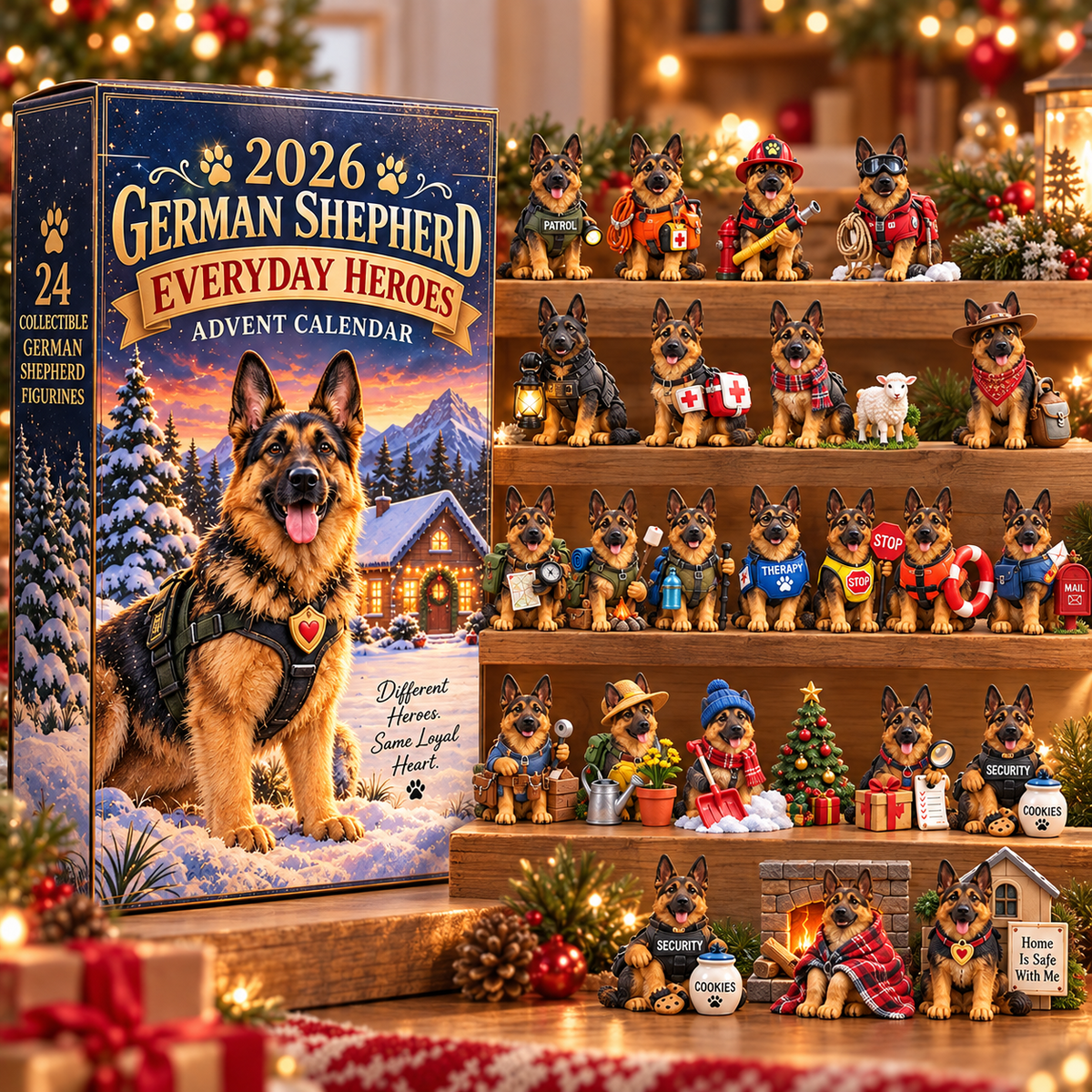 2026 German Shepherd Everyday Heroes Advent Calendar 🐾 – 24 Days of Heroic Surprises