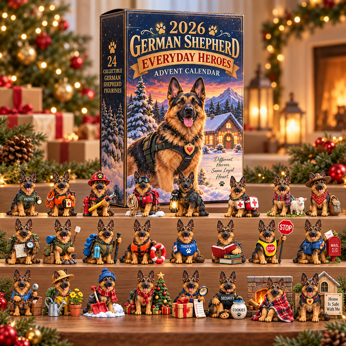 2026 German Shepherd Everyday Heroes Advent Calendar 🐾 – 24 Days of Heroic Surprises