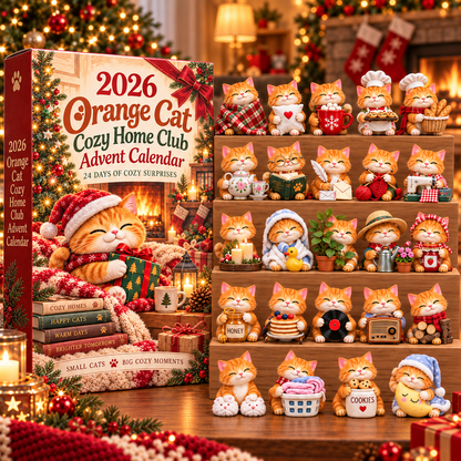 2026 Orange Cat Cozy Home Club Advent Calendar 🏡🐈 – 24 Days of Cozy Surprises