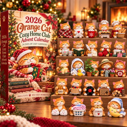 2026 Orange Cat Cozy Home Club Advent Calendar 🏡🐈 – 24 Days of Cozy Surprises