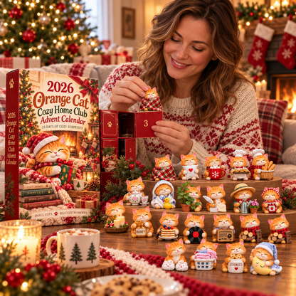 2026 Orange Cat Cozy Home Club Advent Calendar 🏡🐈 – 24 Days of Cozy Surprises