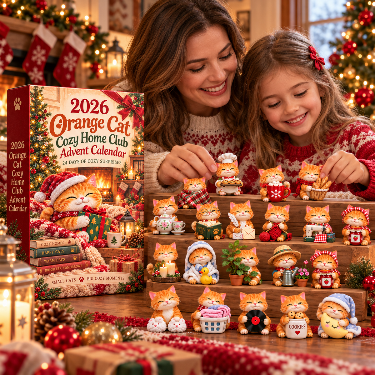 2026 Orange Cat Cozy Home Club Advent Calendar 🏡🐈 – 24 Days of Cozy Surprises