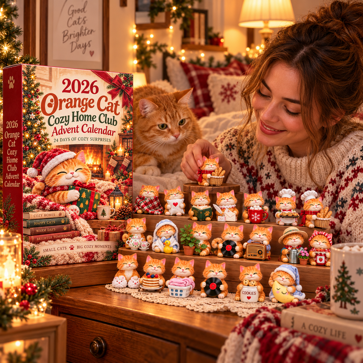 2026 Orange Cat Cozy Home Club Advent Calendar 🏡🐈 – 24 Days of Cozy Surprises