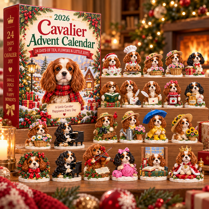 2026 Cavalier Advent Calendar 🐾🌸 – 24 Days of Tea, Flowers & Little Joys