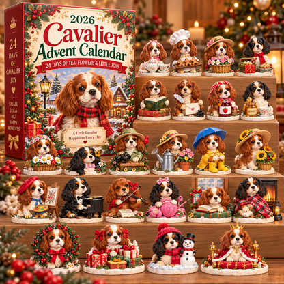 2026 Cavalier Advent Calendar 🐾🌸 – 24 Days of Tea, Flowers & Little Joys