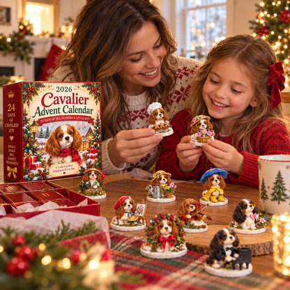 2026 Cavalier Advent Calendar 🐾🌸 – 24 Days of Tea, Flowers & Little Joys