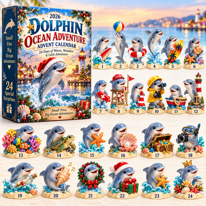 2026 Dolphin Ocean Adventure Advent Calendar 🐬🌊 – 24 Days of Waves, Wonders & Little Adventures