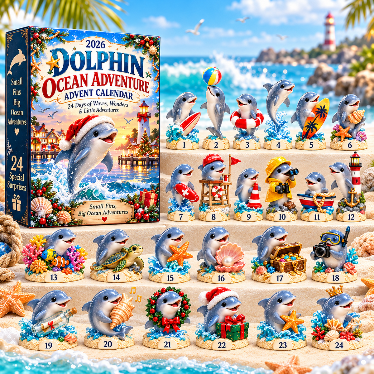 2026 Dolphin Ocean Adventure Advent Calendar 🐬🌊 – 24 Days of Waves, Wonders & Little Adventures