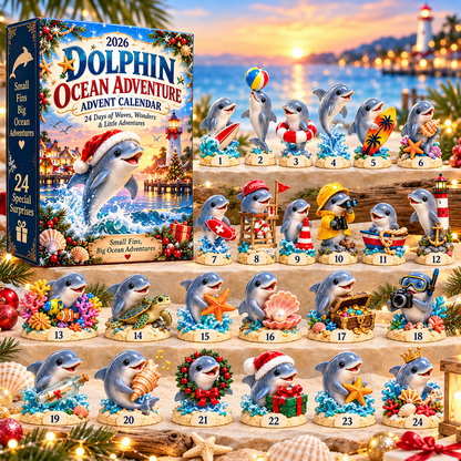 2026 Dolphin Ocean Adventure Advent Calendar 🐬🌊 – 24 Days of Waves, Wonders & Little Adventures