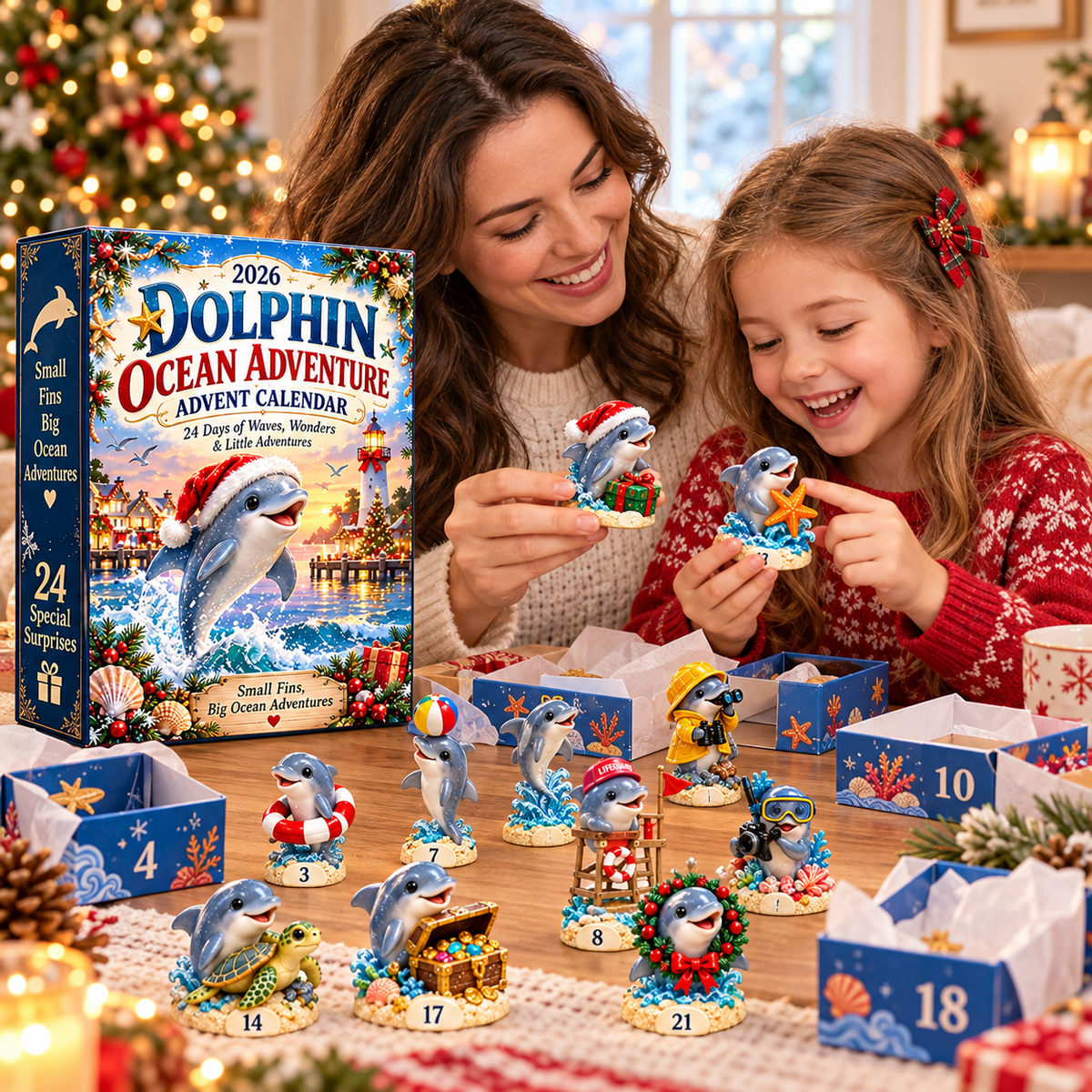 2026 Dolphin Ocean Adventure Advent Calendar 🐬🌊 – 24 Days of Waves, Wonders & Little Adventures