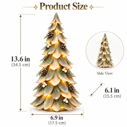Winterleaf Glow Christmas Tree 🎄✨ – Lighted Winter Holiday Decor