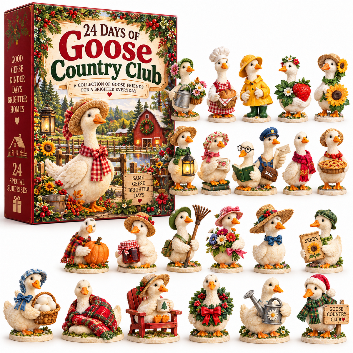 2026 Goose Country Club Advent Calendar with 24 goose collectibles