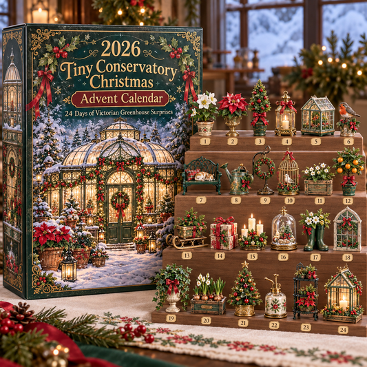 2026 Tiny Conservatory Christmas Advent Calendar 🎄🌿 – 24 Days of Victorian Greenhouse Surprises