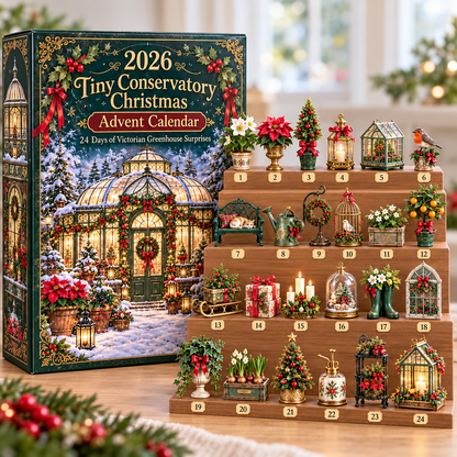 2026 Tiny Conservatory Christmas Advent Calendar 🎄🌿 – 24 Days of Victorian Greenhouse Surprises