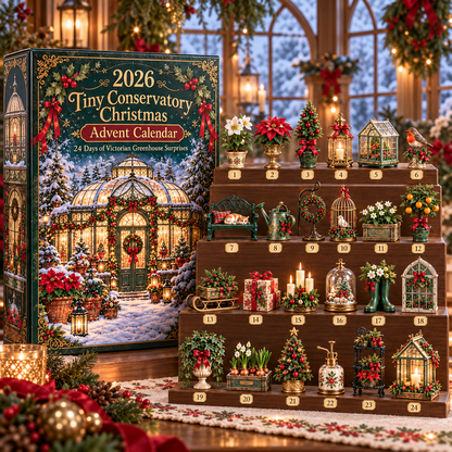 2026 Tiny Conservatory Christmas Advent Calendar 🎄🌿 – 24 Days of Victorian Greenhouse Surprises