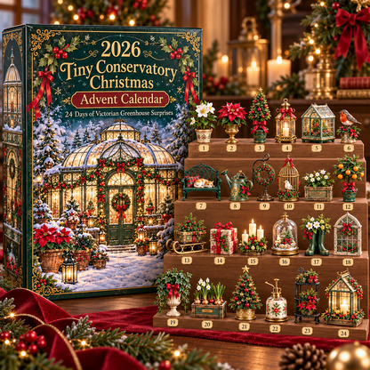 2026 Tiny Conservatory Christmas Advent Calendar 🎄🌿 – 24 Days of Victorian Greenhouse Surprises