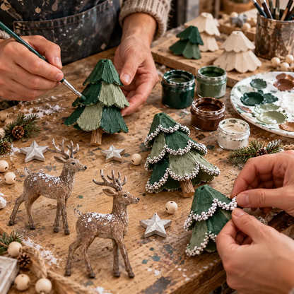 Lighted Woodland Christmas Garland