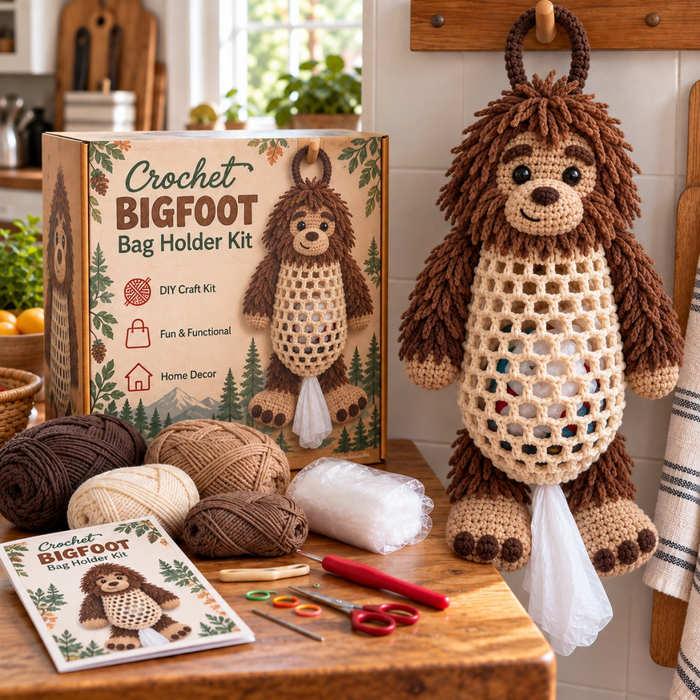 Bigfoot Crochet Bag Holder
