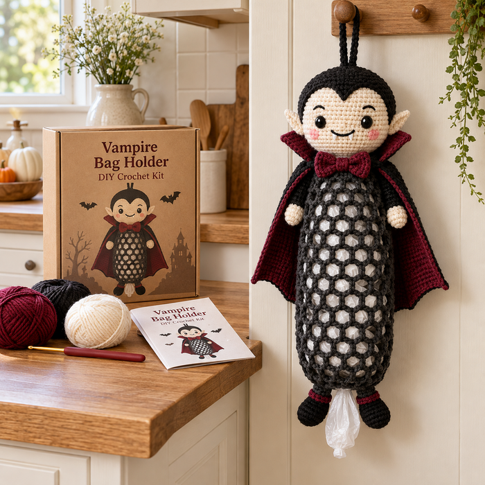 Vampire Crochet Bag Holder