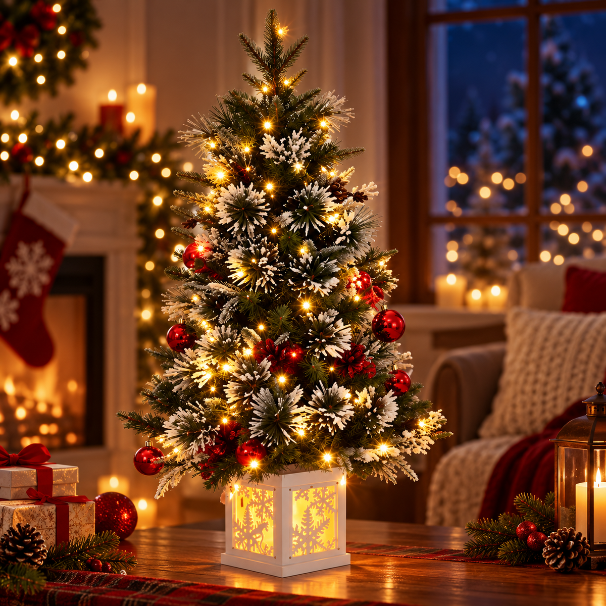 Artificial Christmas Tree 🎄✨ – Lush, Realistic Greenery for a Magical Holiday Home