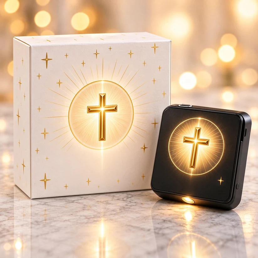 🔥Last day 50% OFF-Christian Car Door Projector Light – Golden Cross & Faith-Inspired Welcome Light