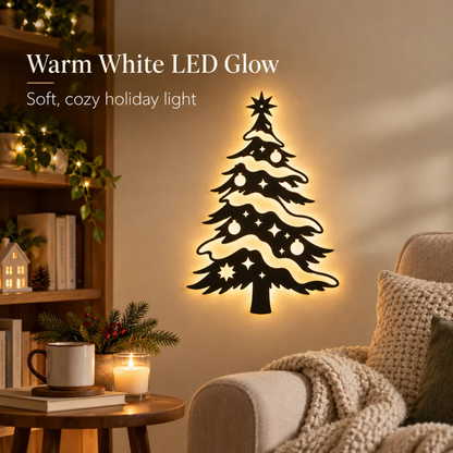 Illuminated Christmas Tree Wall Light 🎄✨ – Enchanting Glow for a Cozy Holiday Home