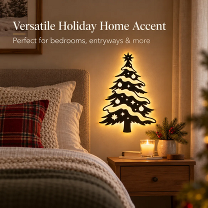 Illuminated Christmas Tree Wall Light 🎄✨ – Enchanting Glow for a Cozy Holiday Home
