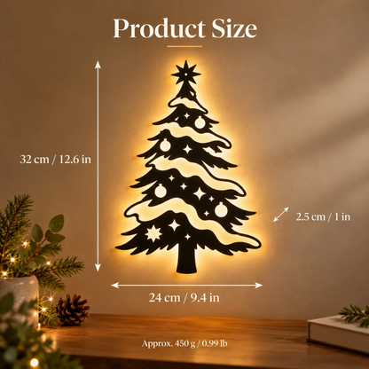 Illuminated Christmas Tree Wall Light 🎄✨ – Enchanting Glow for a Cozy Holiday Home