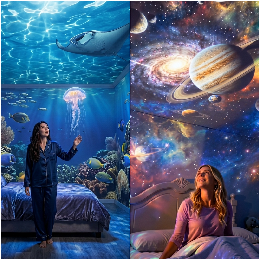 🔥Last Day Promotion 70% OFF🔥Night Light Projector 🔥- Smart Holographic Star Projector