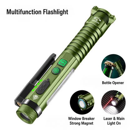 🔦 Multifunctional Magnetic Pen Light – 600LM Rechargeable Work Flashlight for Any Task 🛠️