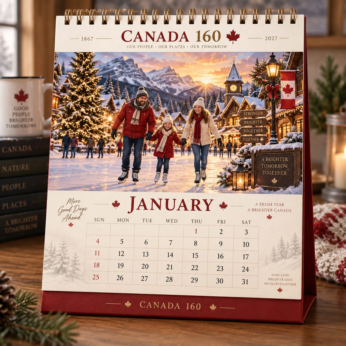 🍁 Canada 160 Family Calendar 2027 | 12 Months of Canadian Seasons, Traditions & Memories