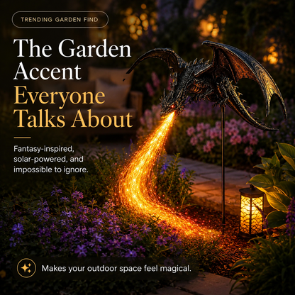 2027 Woverssy® Dragon’s Ember Solar Garden Decor