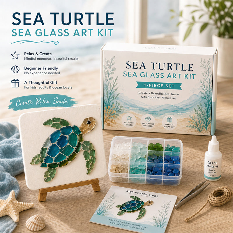 🌊✨ Ocean-Themed Art DIY Kit – Create Stunning Mosaic Masterpiece