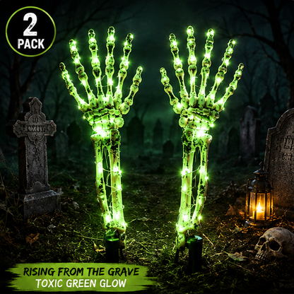2-Pack Skull Arm Halloween Outdoor Decorations
