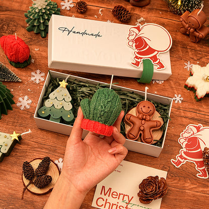 🎅Handmade Christmas Scented Candle Gift Set: A Festive Essential for Atmosphere & Gifting🕯️🎄