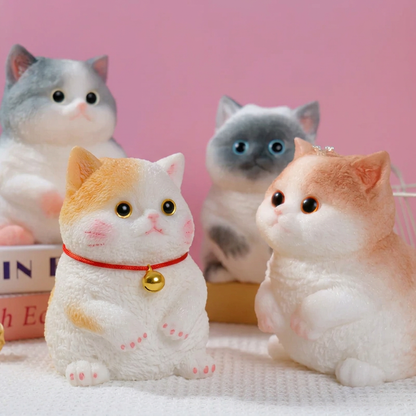 🎨🐾Soft and Cuddly Cat – Stress-Relief Squeezable Toy