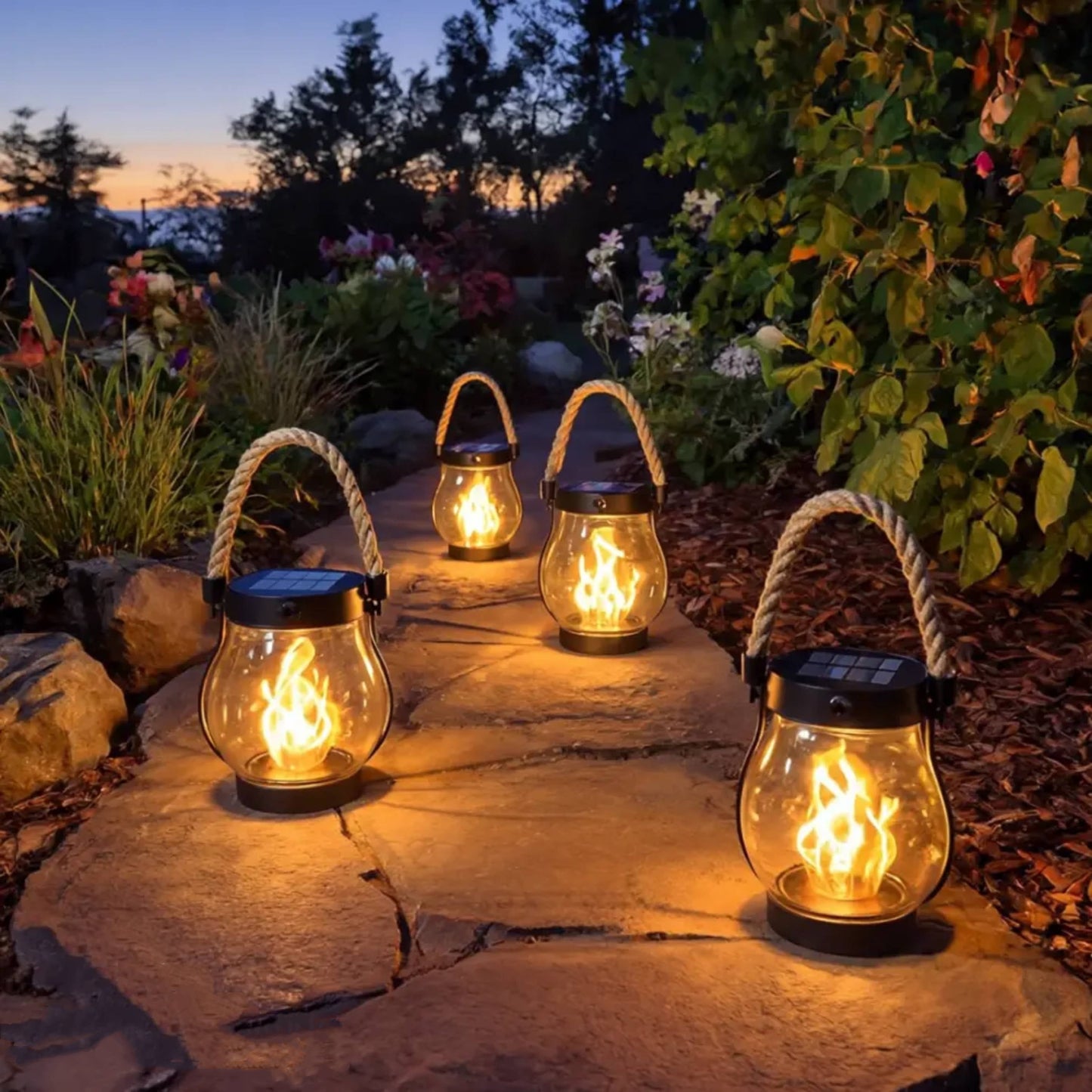🔥Solar Flame Effect Lantern