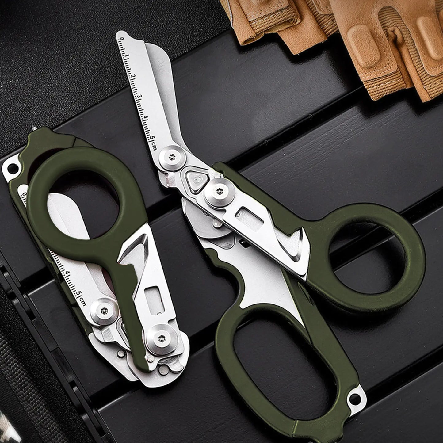 8-in-1 Tactical Folding Scissors
