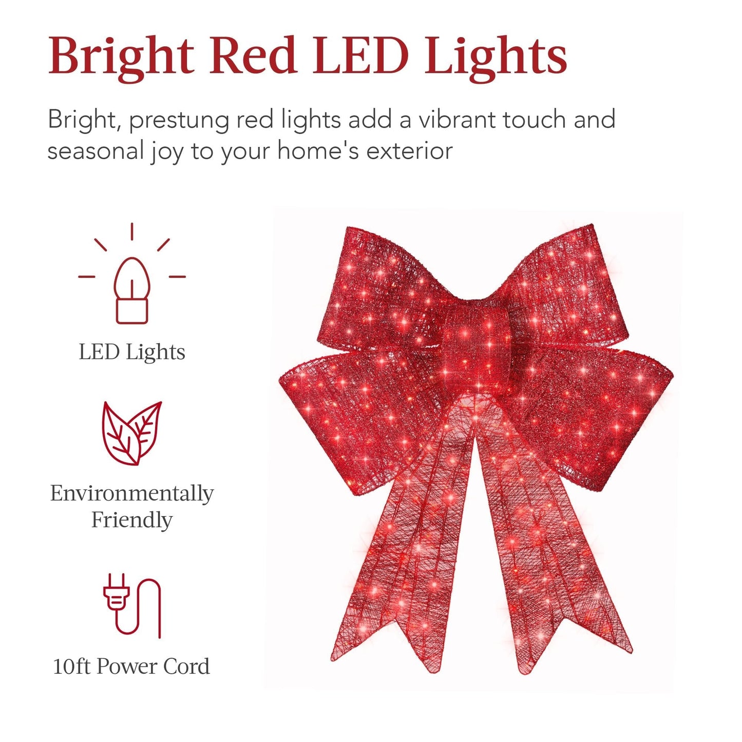🔥55% OFF Hot Sale🎁✨🎄 48-Inch Lighted Christmas Bow 🎀