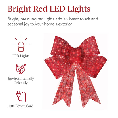 🔥55% OFF Hot Sale🎁✨🎄 48-Inch Lighted Christmas Bow 🎀