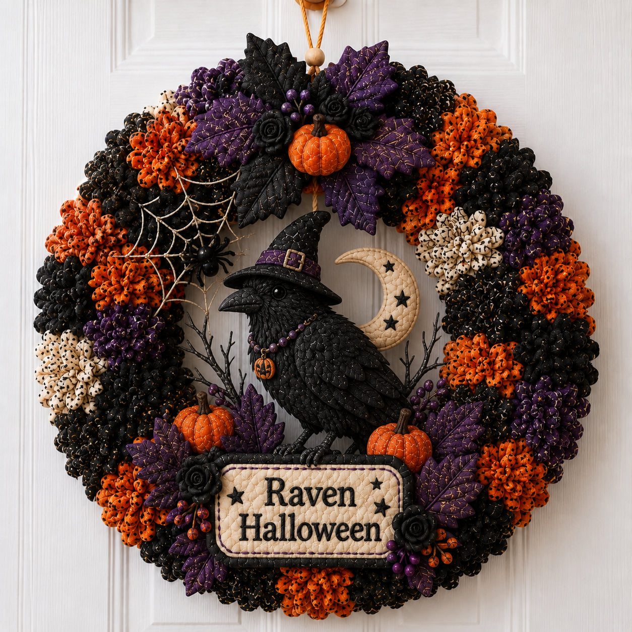 Halloween Poke Wreath DIY Kit Collection – Black Cat, Ghost, Skeleton, Haunted House & Witchy Designs